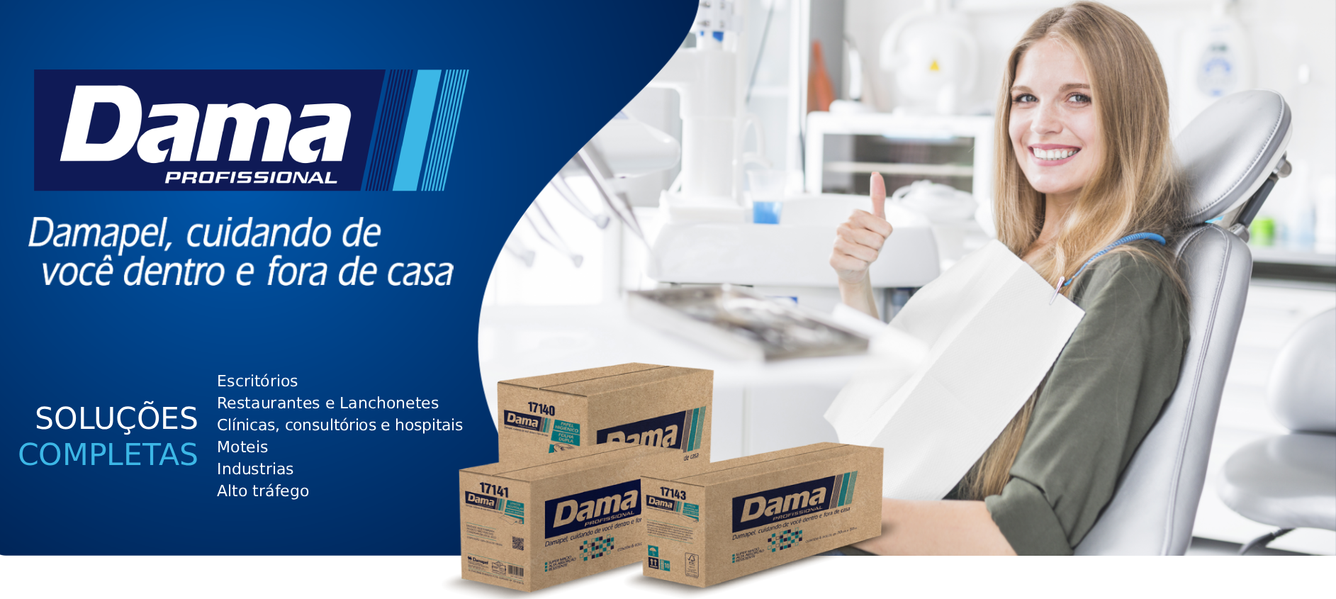 Banner Damapel — produtos